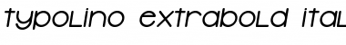 Download Typolino ExtraBold Italic Font Title Preview