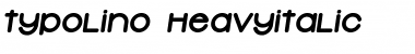 Download Typolino Heavy Italic Font Title Preview