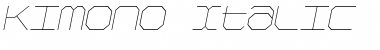Download Kimono Italic Font Title Preview