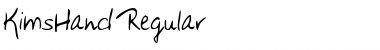 Download KimsHand Regular Font Title Preview