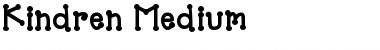 Download Kindren Medium Font Title Preview
