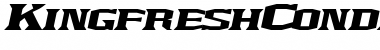 Download KingfreshCondensed Italic Font Title Preview