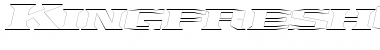 Download KingfreshOutline Italic Font Title Preview