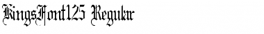 Download KingsFont125 Regular Font Title Preview