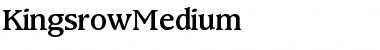 Download KingsrowMedium Roman Font Title Preview