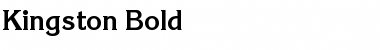 Download Kingston Bold Font Title Preview