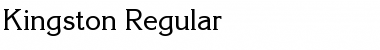 Download Kingston Regular Font Title Preview