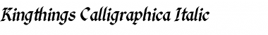 Download Kingthings Calligraphica Italic Calligraphica Font Title Preview