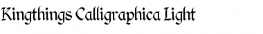 Download Kingthings Calligraphica Light Light Font Title Preview