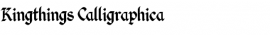 Download Kingthings Calligraphica Regular Font Title Preview