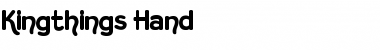 Download Kingthings Hand Regular Font Title Preview