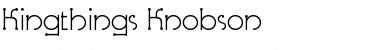 Download Kingthings Knobson Regular Font Title Preview