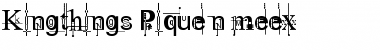 Download Kingthings Pique'n'meex Regular Font Title Preview
