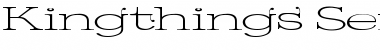 Download Kingthings Serifique UL Wide Wide Font Title Preview
