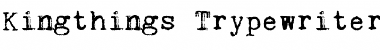 Download Kingthings Trypewriter 2 Regular Font Title Preview