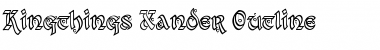 Download Kingthings Xander Outline Regular Font Title Preview
