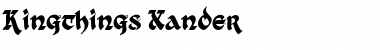 Download Kingthings Xander Regular Font Title Preview