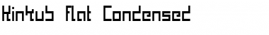 Download Kinkub flat Condensed Font Title Preview