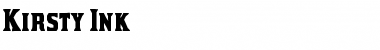 Download Kirsty Ink Regular Font Title Preview