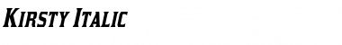 Download Kirsty Italic Font Title Preview