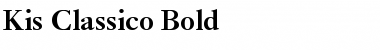 Download Kis Classico Bold Font Title Preview