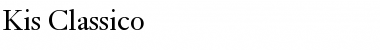 Download Kis Classico Regular Font Title Preview