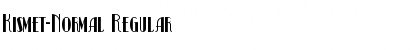 Download Kismet-Normal Regular Font Title Preview