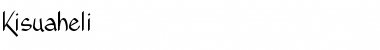 Download Kisuaheli Regular Font Title Preview