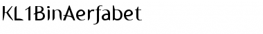Download KL1BinAerfabet Regular Font Title Preview