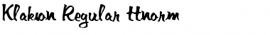 Download Klakson Regular Font Title Preview