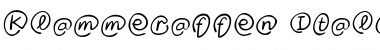 Download Klammeraffen Medium Italic Font Title Preview