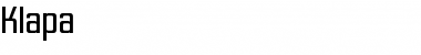 Download Klapa Regular Font Title Preview