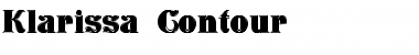 Download Klarissa Contour Regular Font Title Preview