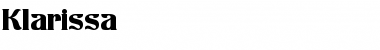 Download Klarissa Regular Font Title Preview