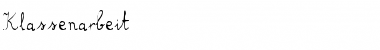 Download Klassenarbeit Regular Font Title Preview