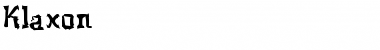 Download Klaxon Regular Font Title Preview