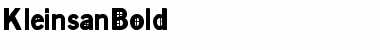 Download KleinsanBold Regular Font Title Preview