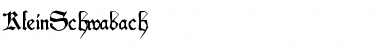 Download KleinSchwabach Regular Font Title Preview