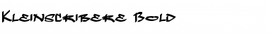 Download Kleinscribere Bold Font Title Preview