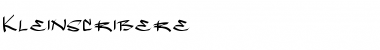 Download Kleinscribere Regular Font Title Preview