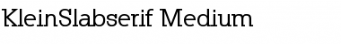 Download KleinSlabserif-Medium Regular Font Title Preview
