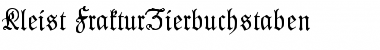 Download Kleist-Fraktur Zierbuchstaben Regular Font Title Preview
