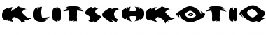 Download KlitschKOtiquaRound Regular Font Title Preview