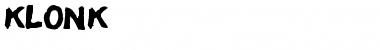 Download Klonk Regular Font Title Preview
