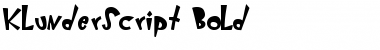 Download KlunderScript Bold Font Title Preview