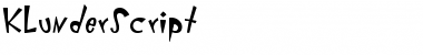 Download KlunderScript Regular Font Title Preview