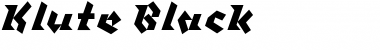 Download Klute Black Font Title Preview