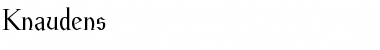 Download Knaudens Regular Font Title Preview
