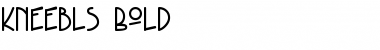 Download Kneebls Bold Font Title Preview