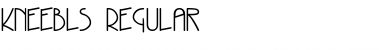 Download Kneebls Regular Font Title Preview